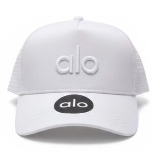ALO Yoga White Trucker Hat